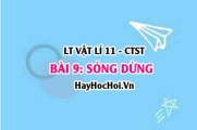 Sóng dừng? Điều kiện để có sóng dừng? Vị trí nút sóng, bụng sóng? Vật lí 11 bài 9 CTST